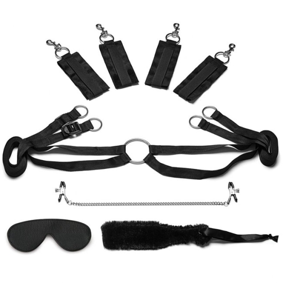 Набор для фиксации на кровати Lux Fetish Bedspreaders